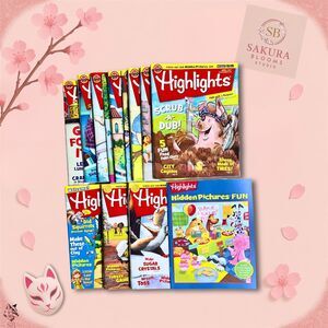 Lot of 13 Highlights Magazines 2016–2017,  Hidden Pictures Fun – Kids Activities